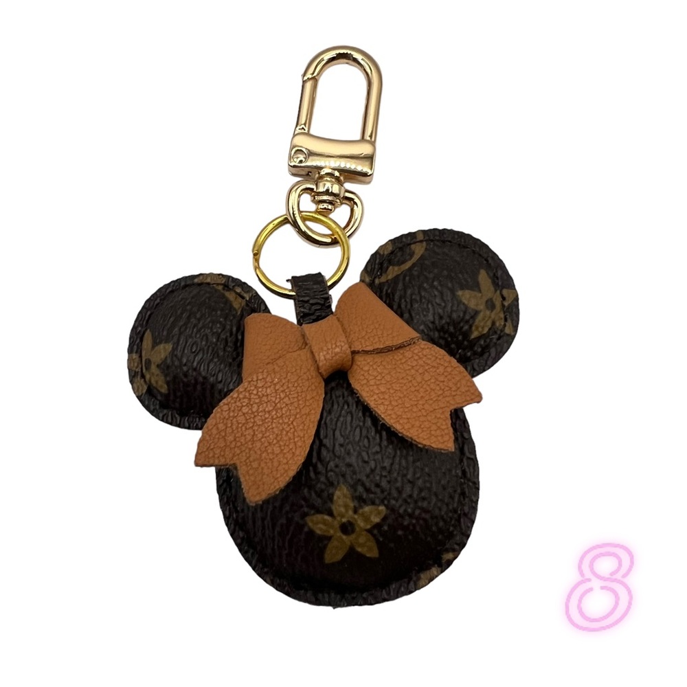 NEW Monogram Mouse Keychain Bag Charm - Picture 13 of 16